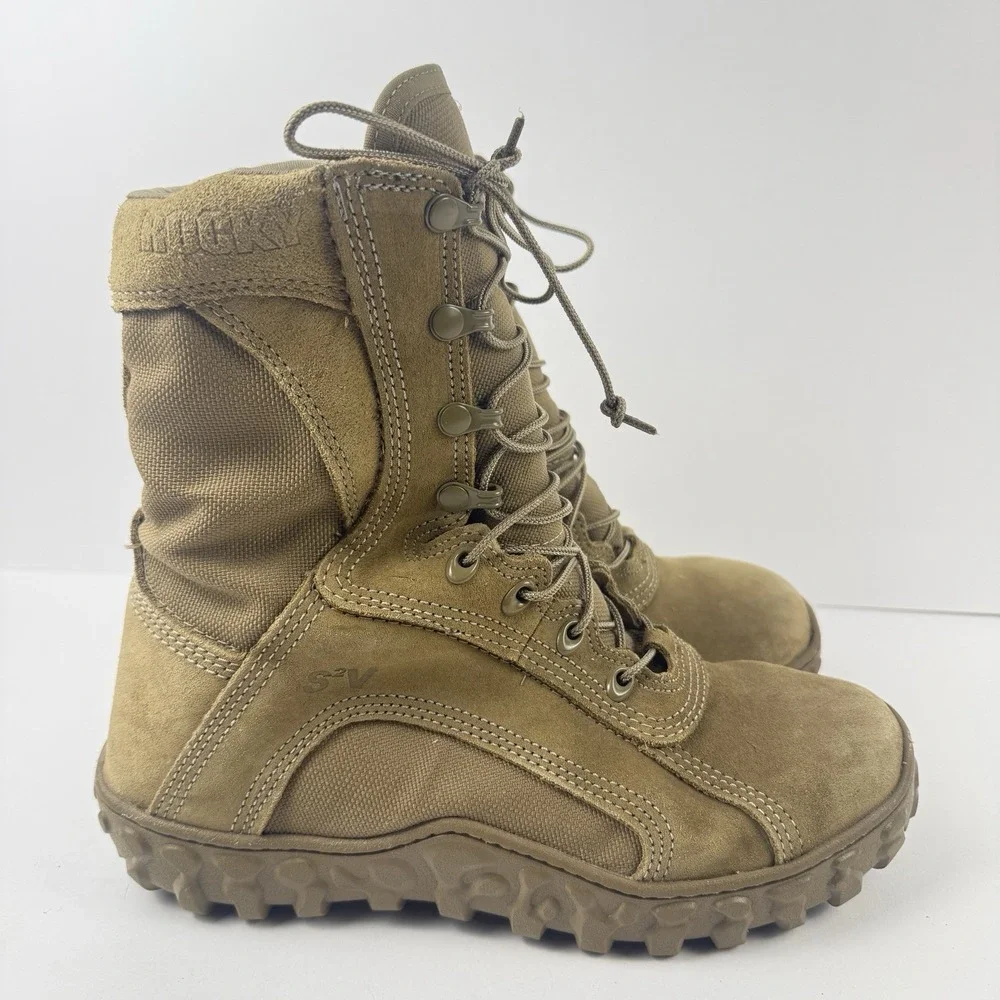 Rocky S2V Special Ops Boots 7.5 R Brown Coyote Insulated USA Vibram RKC055